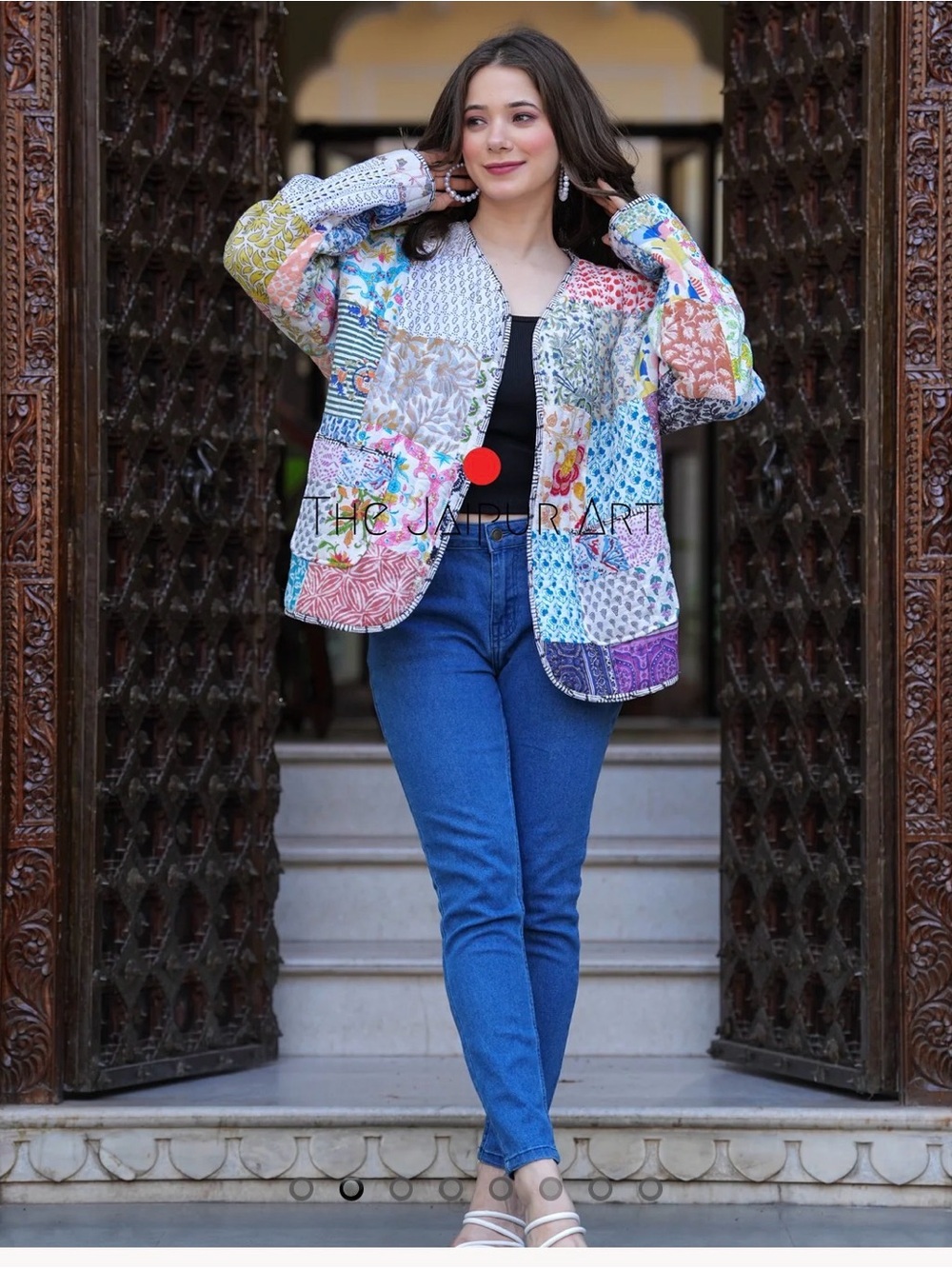 Hand Block Printed Quilted Jacket